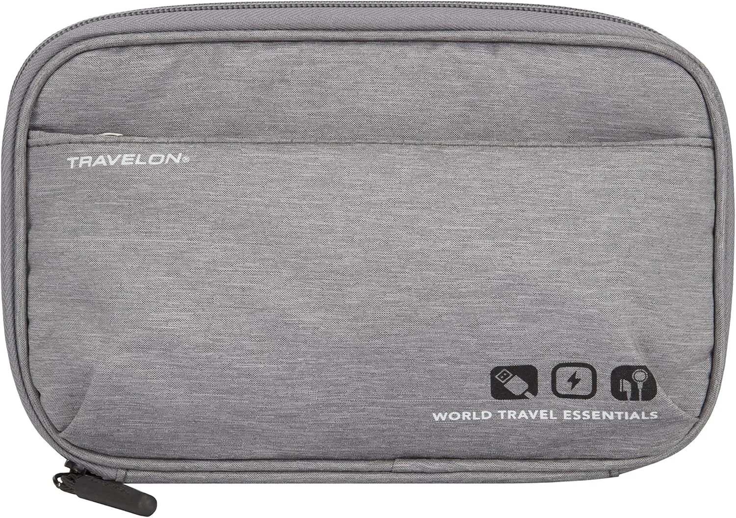 Travelon: World Travel Essentials Tech Organizer - Gray Heather