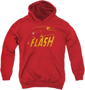 Trevco DC Flash Flash Speed Distressed Unisex Youth Pull-Over Hoodie