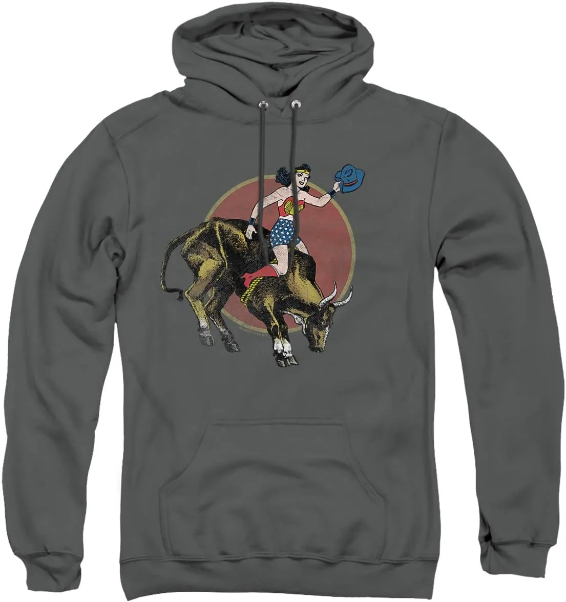 Trevco JLA Bull Rider Unisex Adult Pull-Over Hoodie