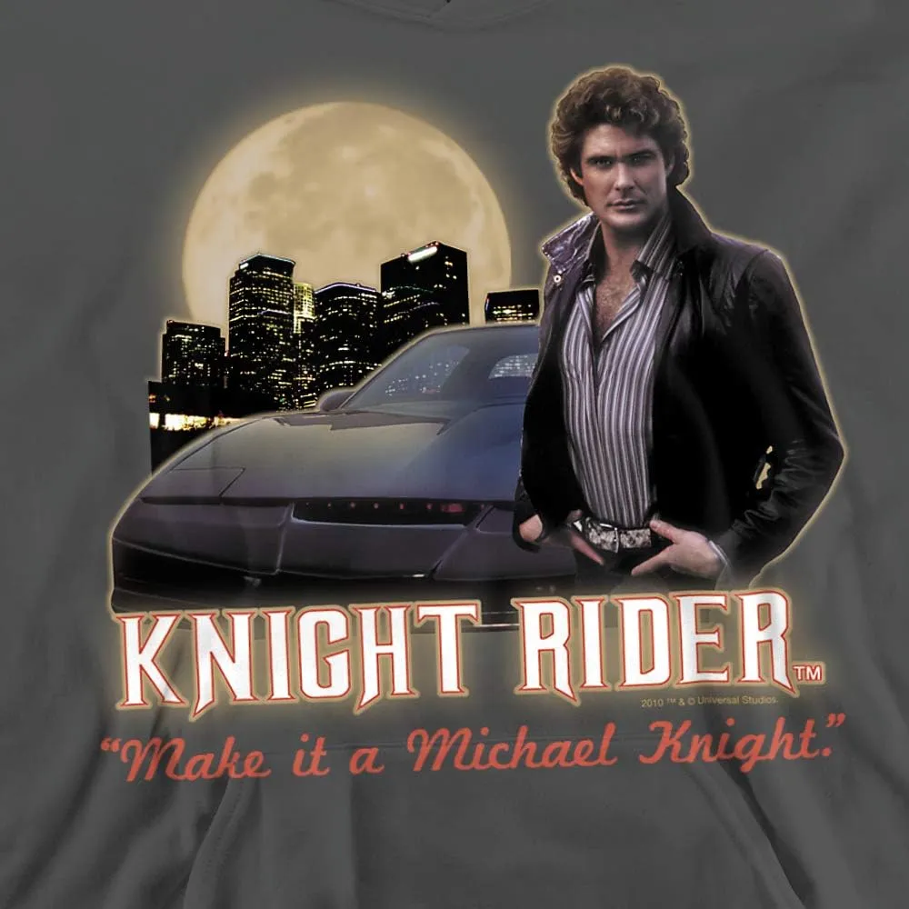 Trevco Knight Rider Full Moon Unisex Youth Pull-Over Hoodie