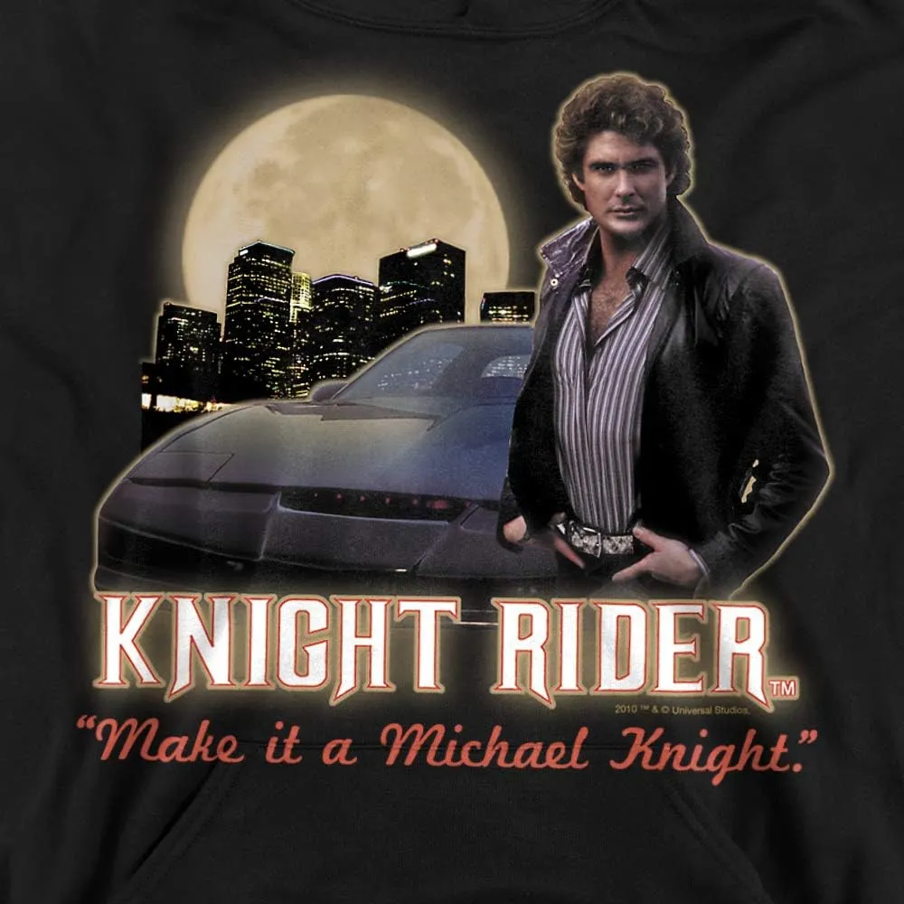 Trevco Knight Rider Full Moon Unisex Youth Pull-Over Hoodie