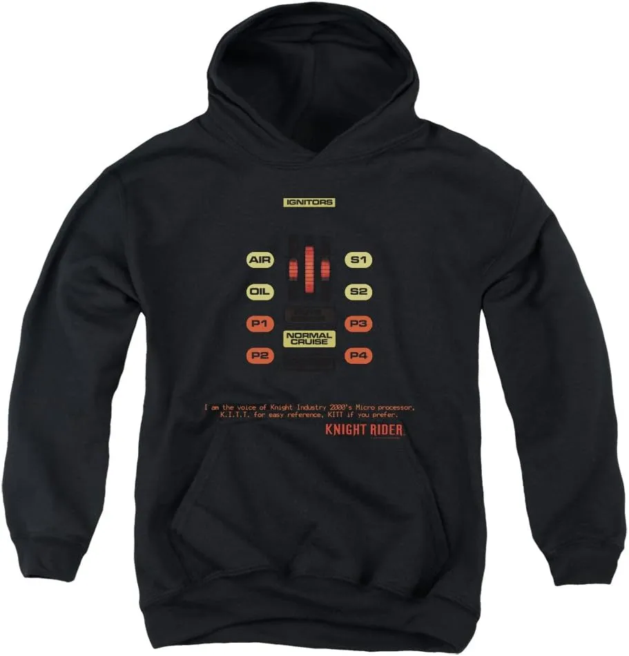 Trevco Knight Rider Kitt Consol Unisex Youth Pull-Over Hoodie