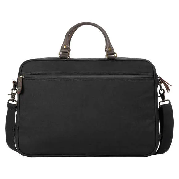 Troop London Briefcase Wax Black