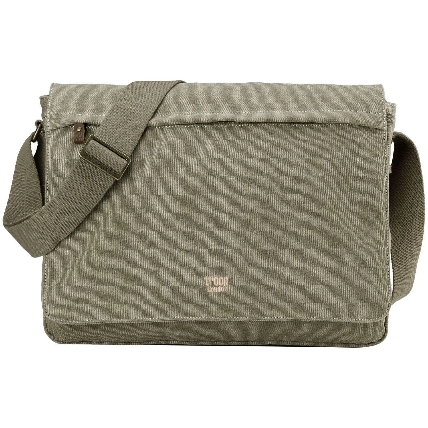 Troop London Classic Canvas Laptop Large Messenger Bag
