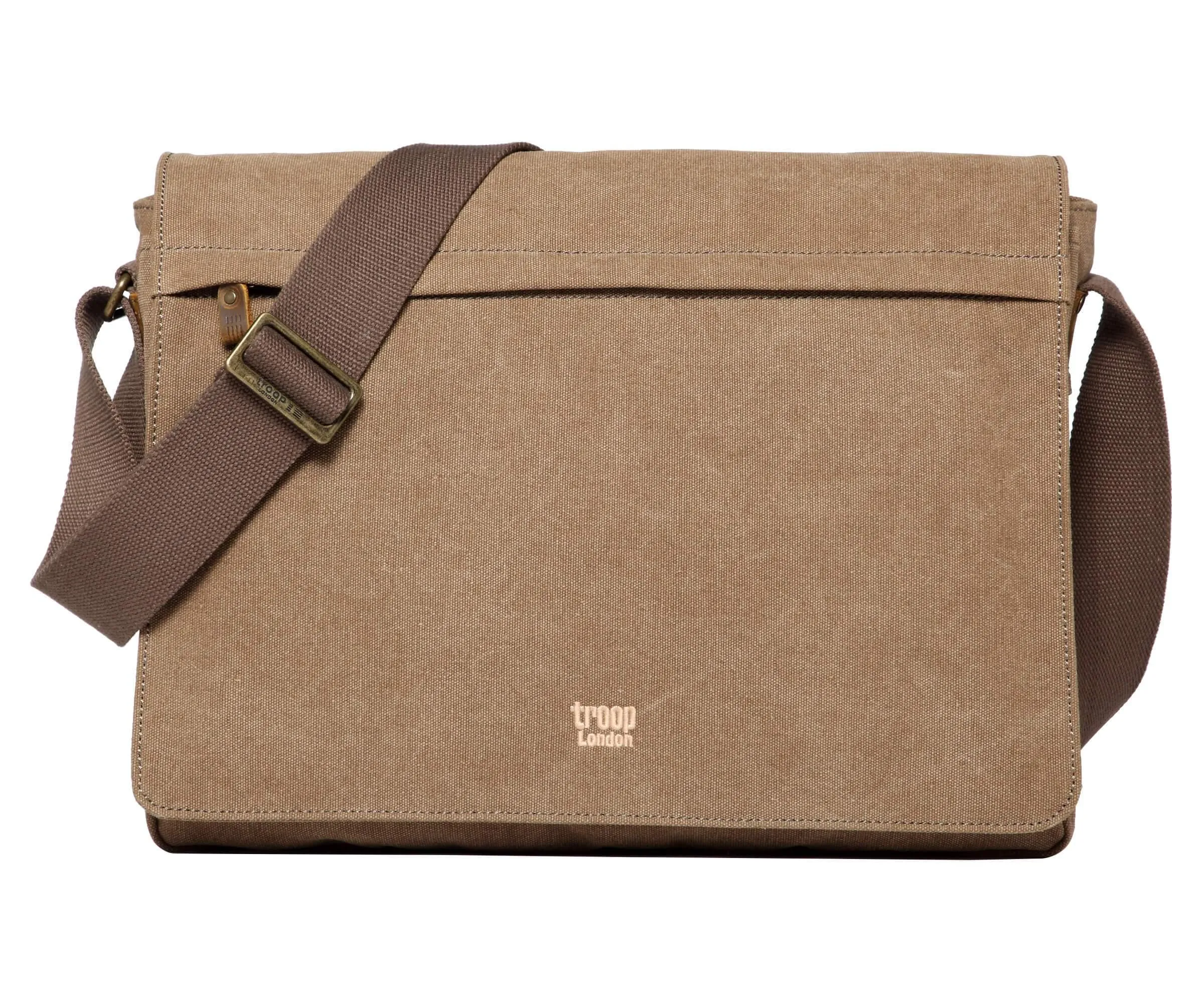 Troop London Classic Canvas Laptop Large Messenger Bag
