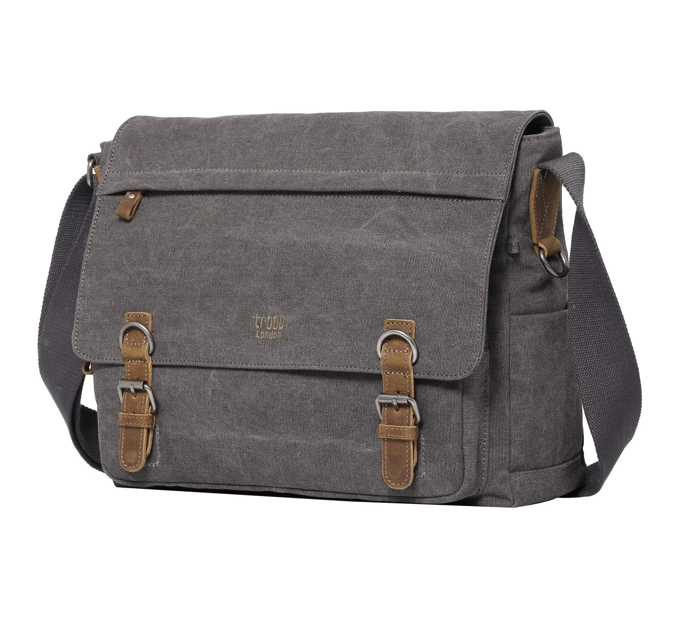 Troop London Classic Canvas Laptop Messenger Bag