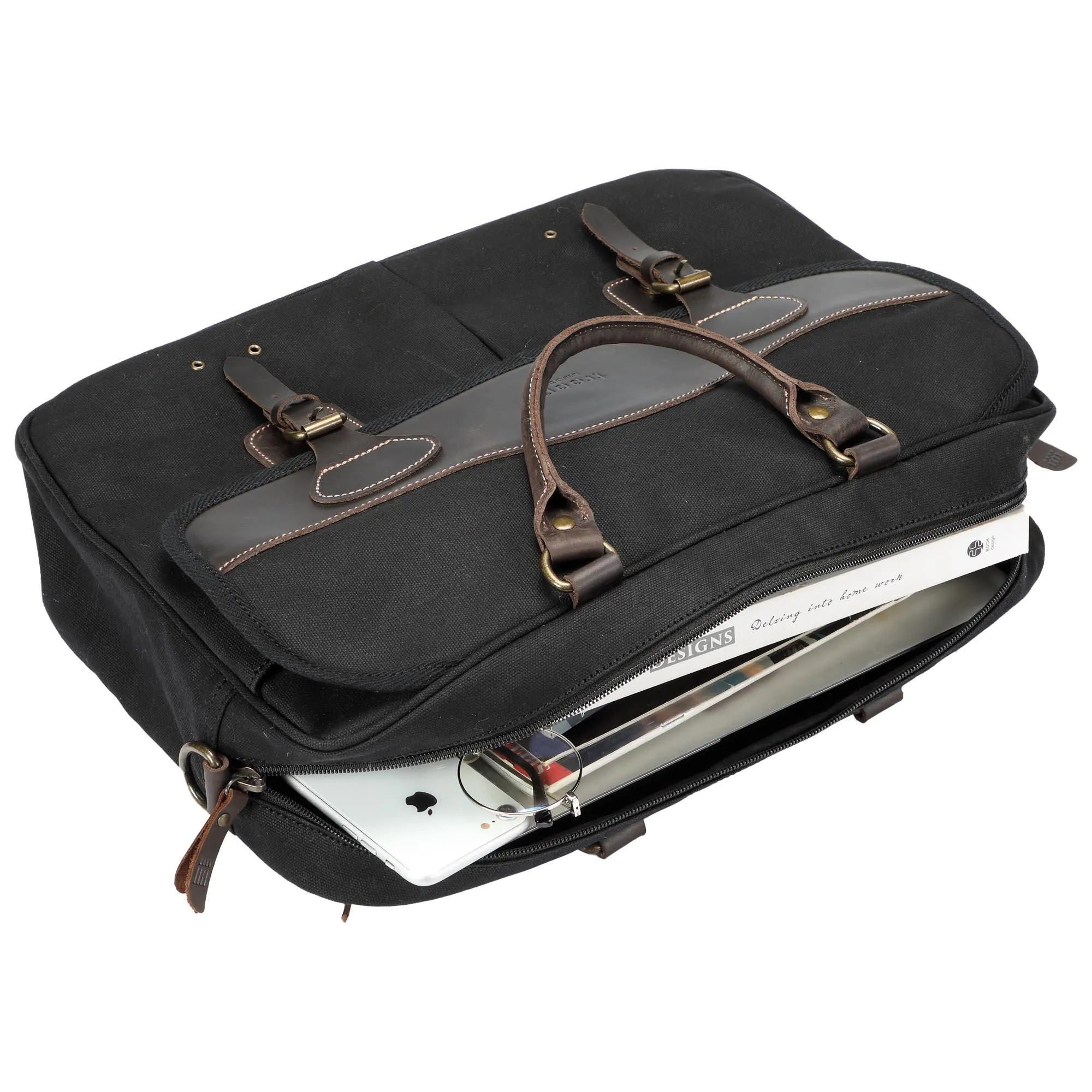 Troop London Heritage Canvas Messenger 15” Laptop Bag