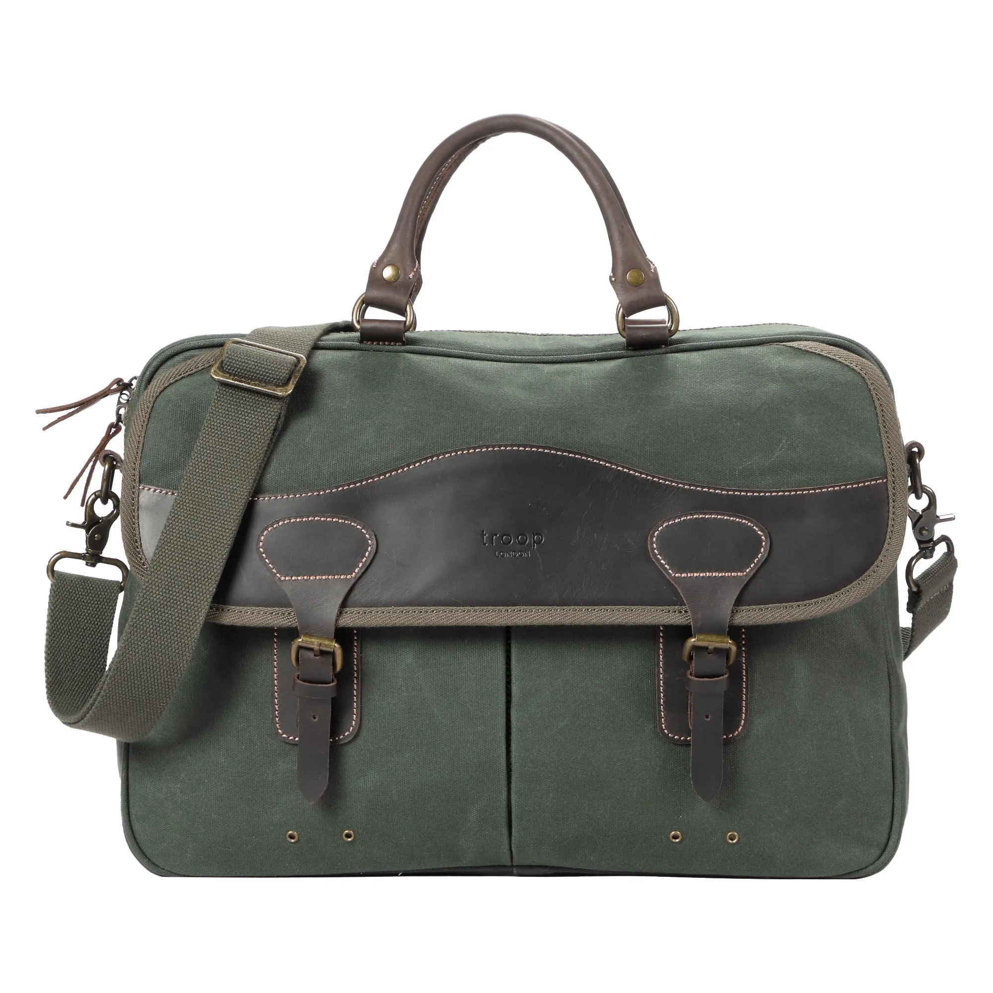 Troop London Heritage Canvas Messenger 15” Laptop Bag