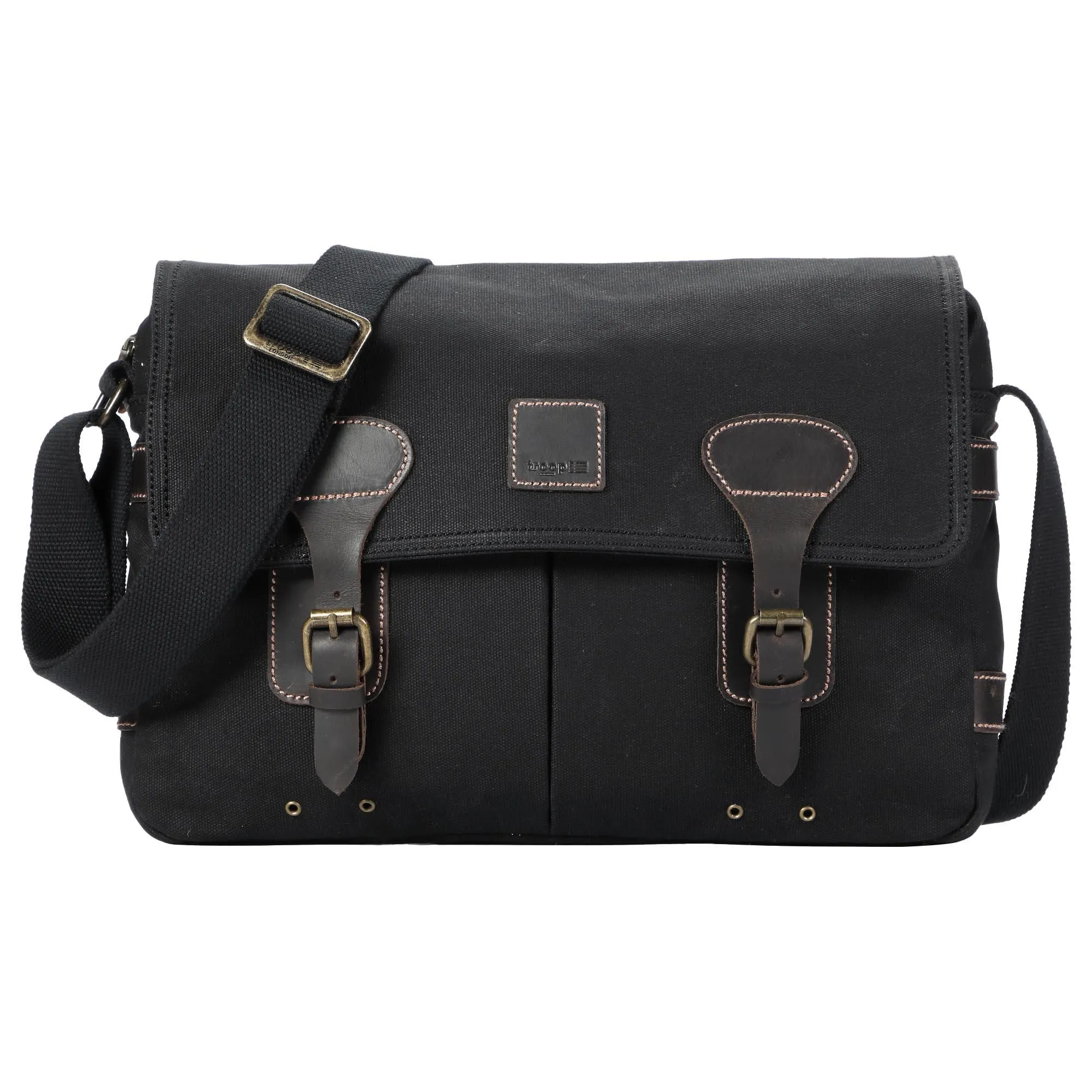 Troop London Heritage Canvas Messenger Shoulder Bag 13” Laptop