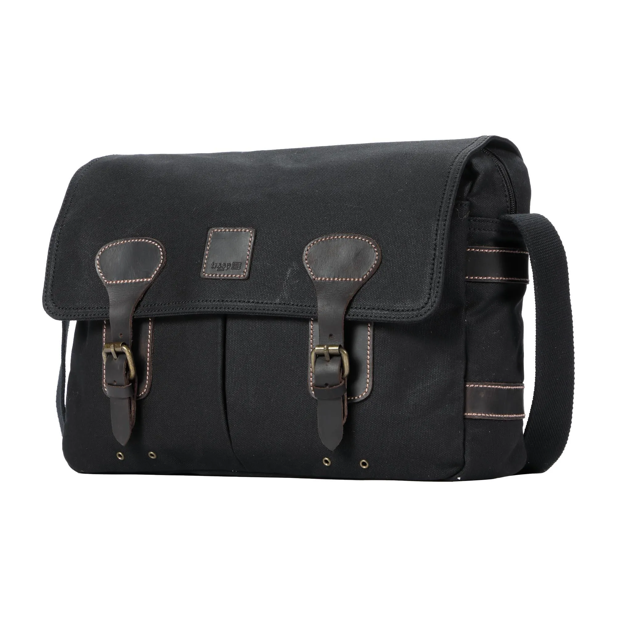 Troop London Heritage Canvas Messenger Shoulder Bag 13” Laptop