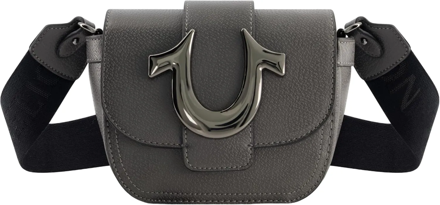 True Religion Women's Crossbody Bag, Mini Flap Adjustable Shoulder Handbag