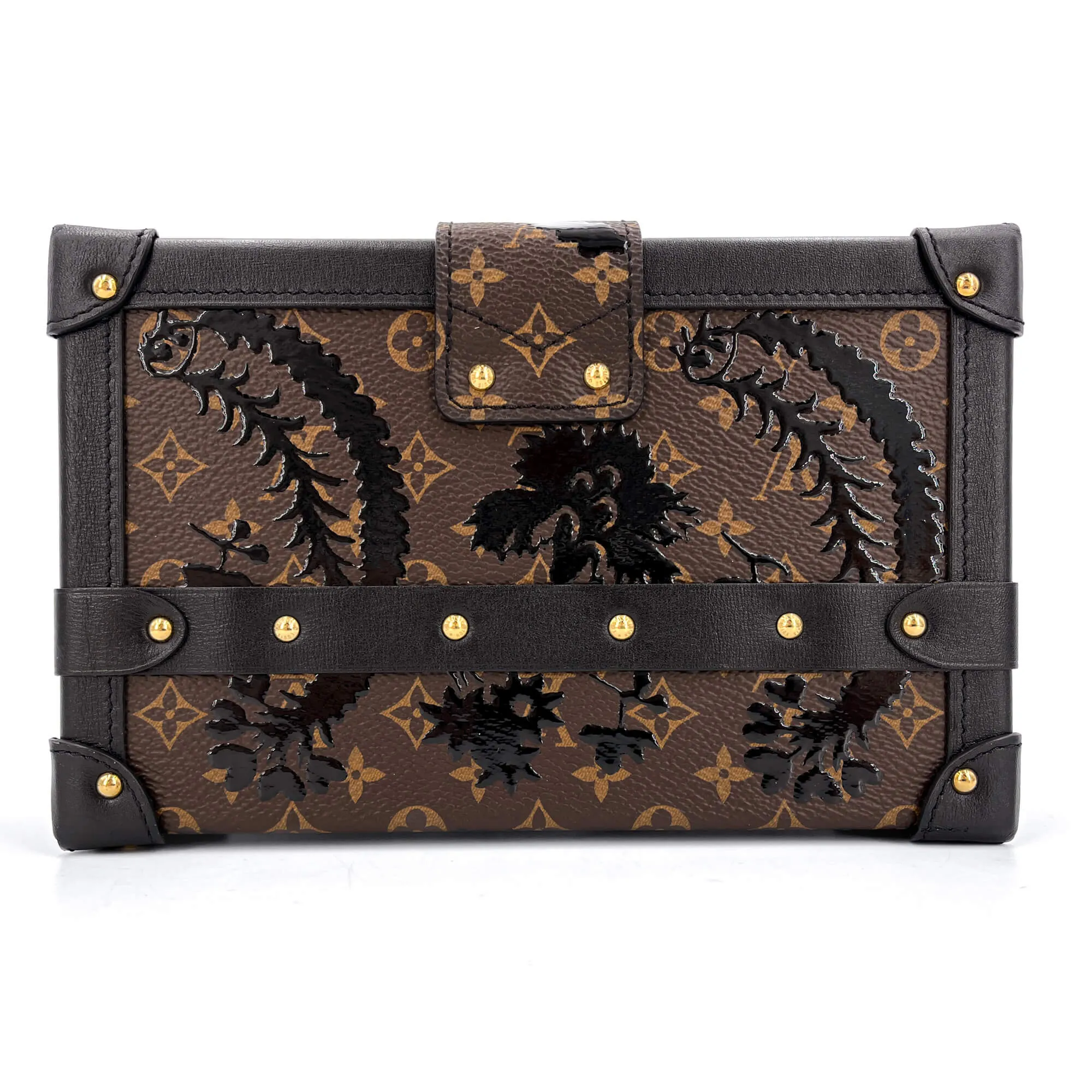 Trunk Clutch Canvas Trunk Crossbody No Strap Monogram