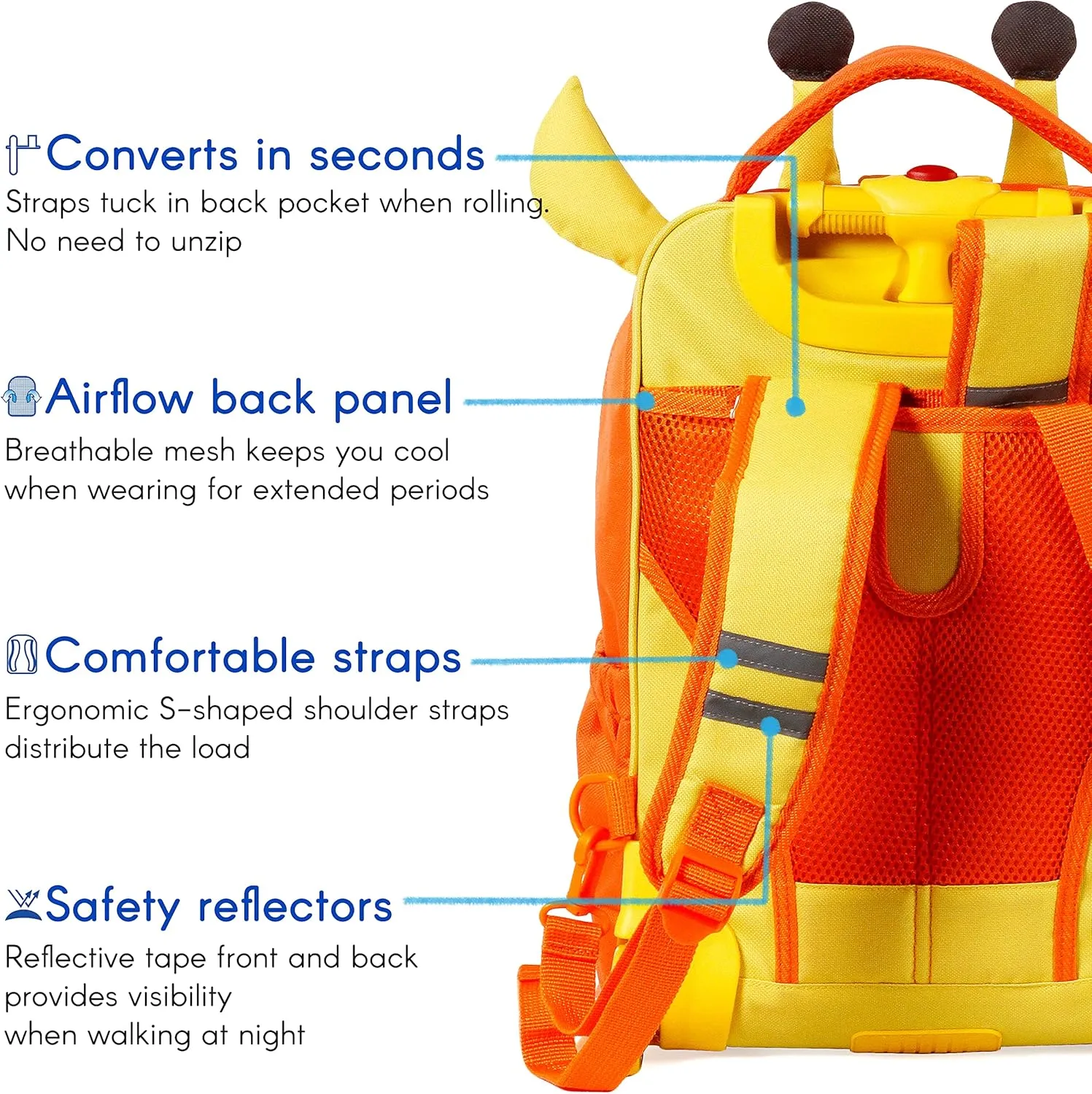 TWISE SIDE-KICK SCHOOL, TRAVEL ROLLING BACKPACK FOR KIDS AND TODDLERS