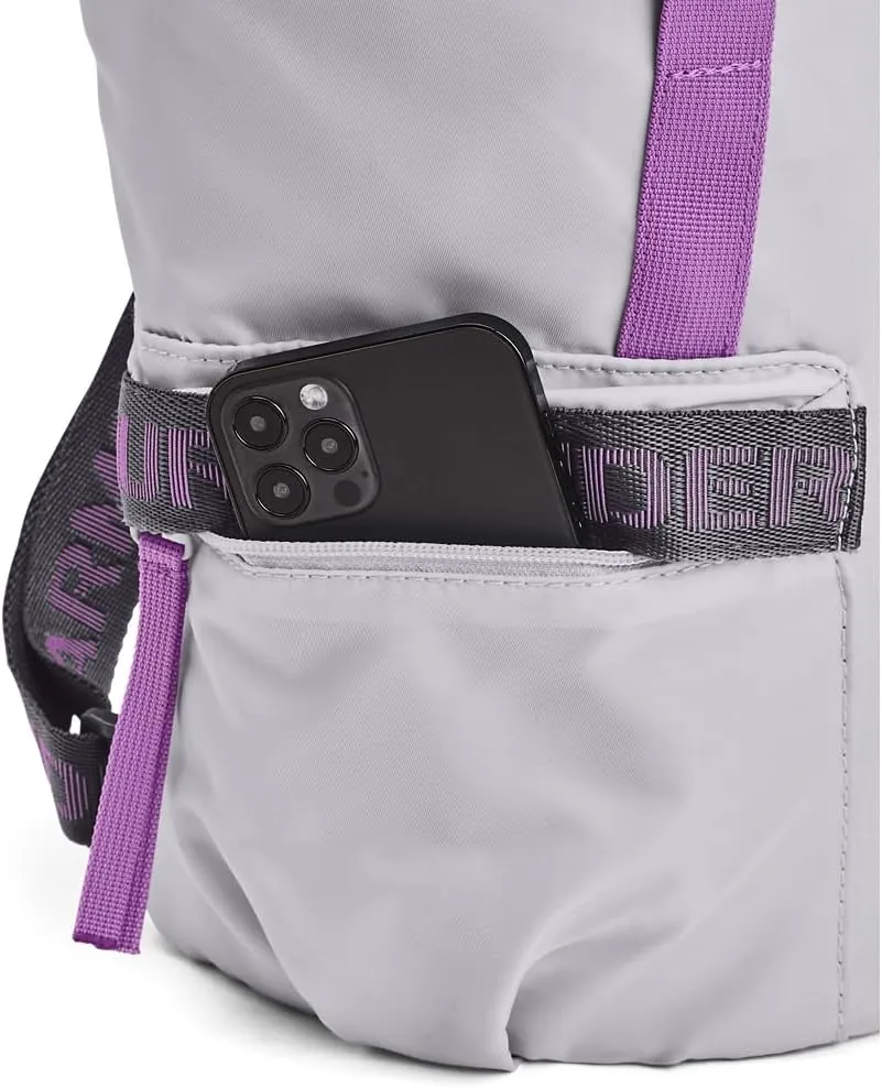 Under Armour Women's Favorite Backpack, (014) Halo Gray/Castlerock/Provence Purple, One Size Fits Most