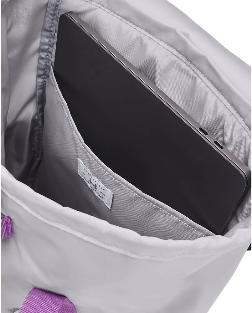 Under Armour Women's Favorite Backpack, (014) Halo Gray/Castlerock/Provence Purple, One Size Fits Most