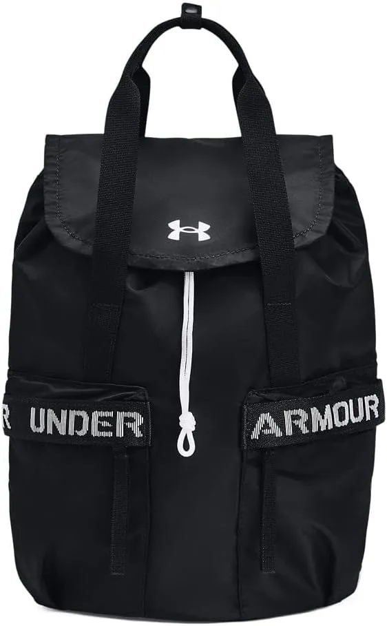 Under Armour womens Favorite Backpack , Black (001)/White , One Size Fits Most