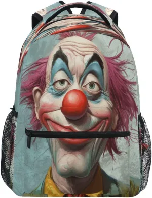 Unhappy Clowns Backpack Daypack Travel School Book College Bag for Mens Womens Teens Boys Girls