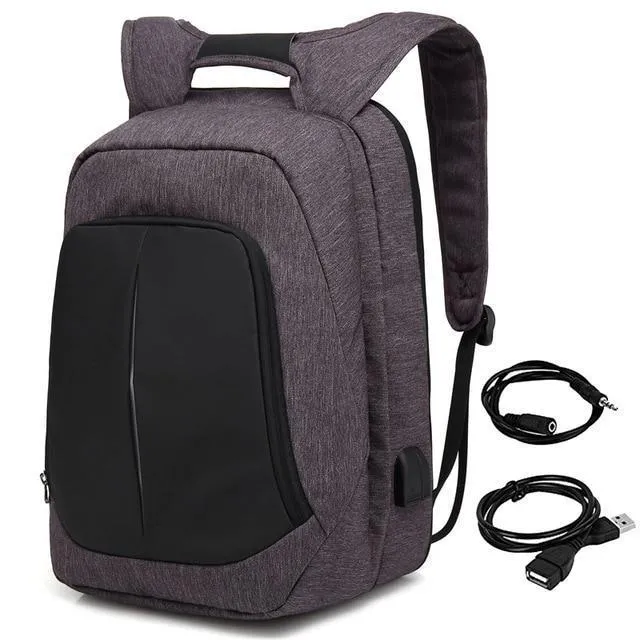 Unisex Charging Supportive Anti USB Backpack Smart Theft Adjustable