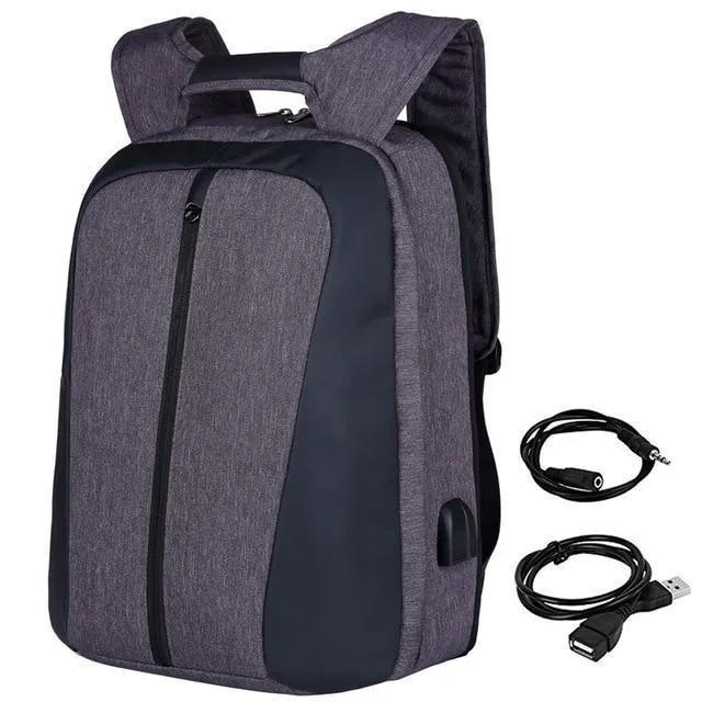 Unisex Charging Supportive Anti USB Backpack Smart Theft Adjustable