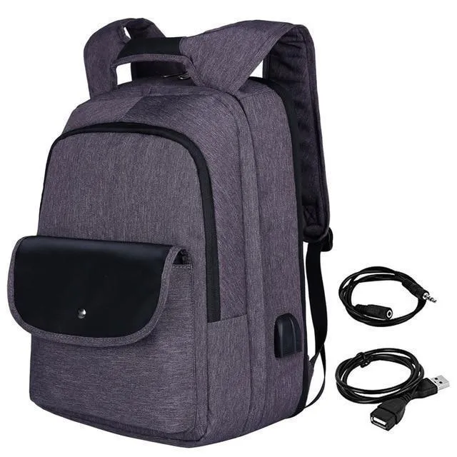 Unisex Charging Supportive Anti USB Backpack Smart Theft Adjustable