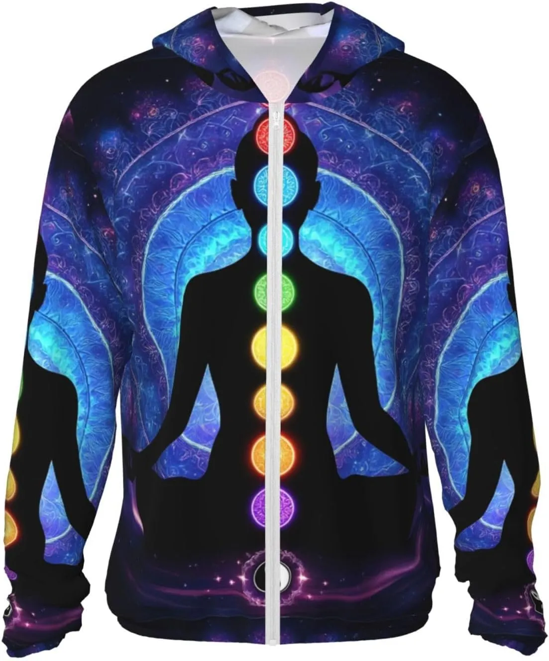 Unisex Long Sleeve Sun Protection Performance Hoodie Shirt UPF 50 