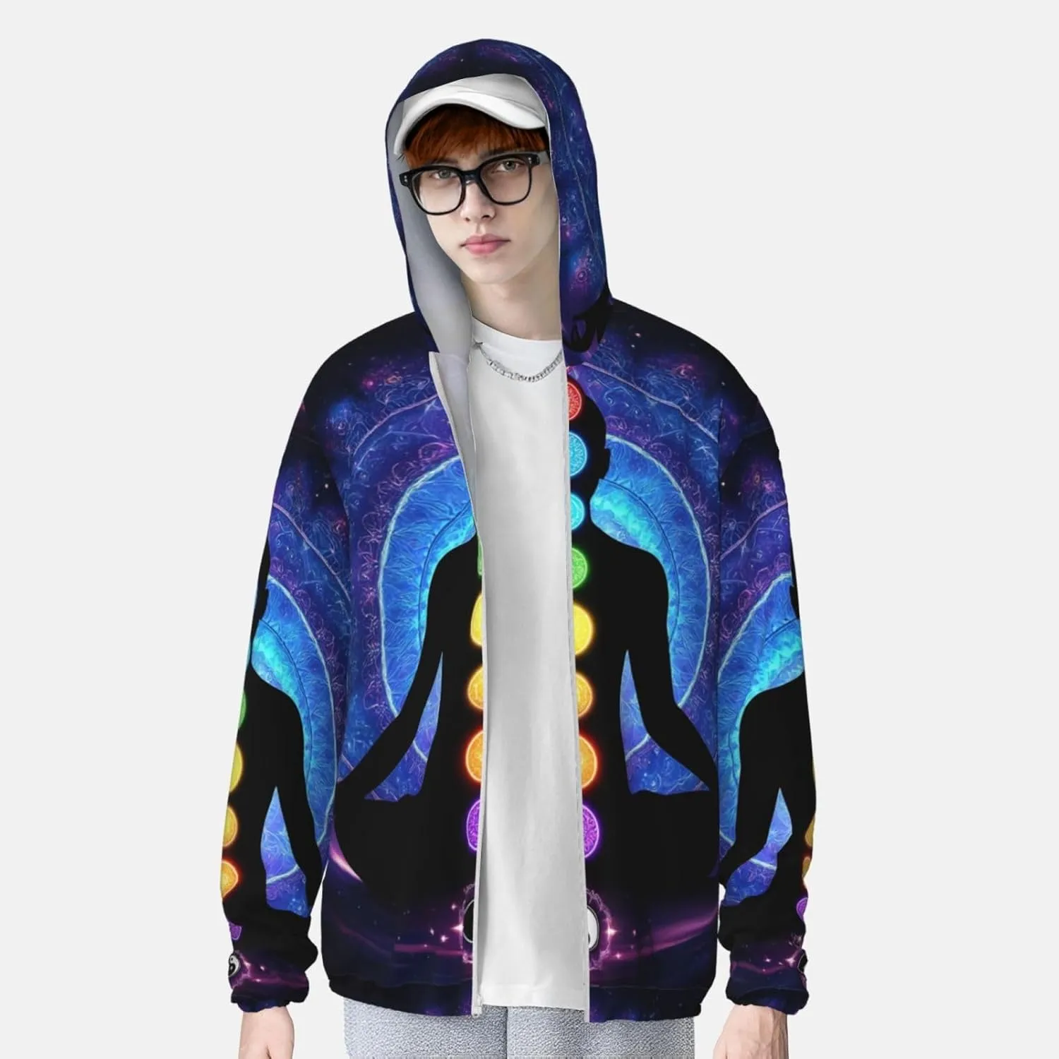 Unisex Long Sleeve Sun Protection Performance Hoodie Shirt UPF 50 