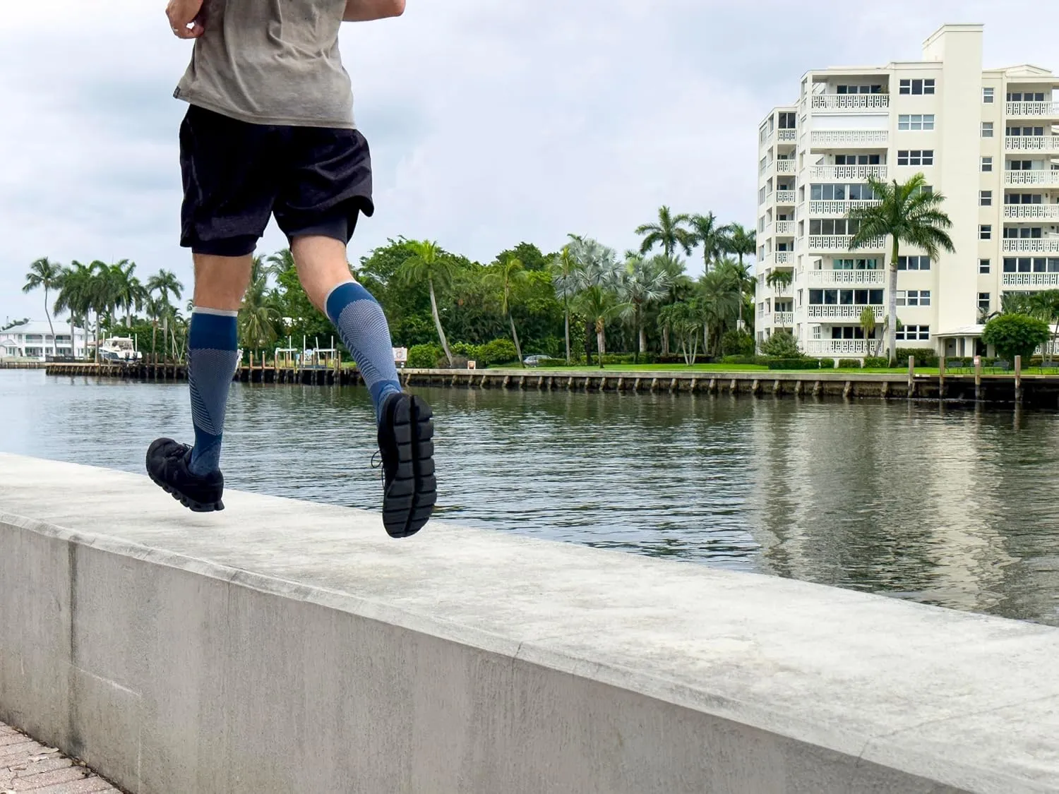 Unisex Motion Flow Tech Compression Socks 20-30mmHg - for Men & Women - Graduated Stockings for Varicose Veins, Edema, Athletes, Pregnancy, Travel, Nurses, Runners, Post-Surgery & DVT Prevention