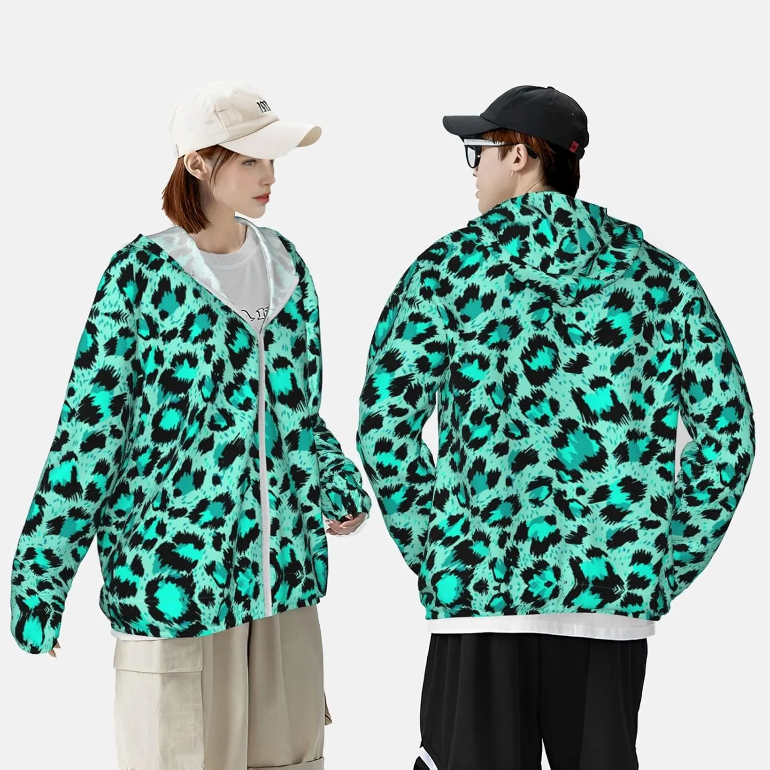UPF 50  Women's Men's Seaside Hoodie - Sun Protective