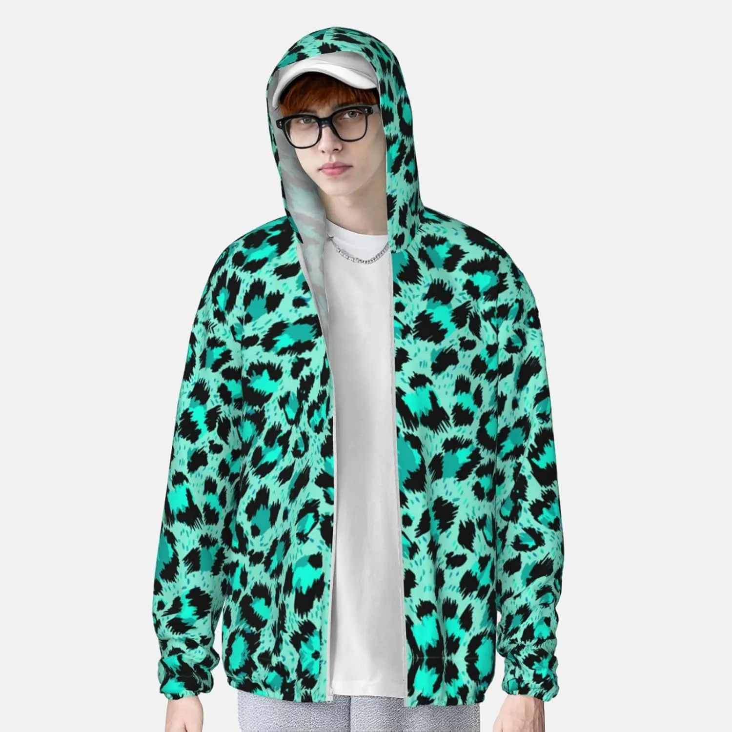 UPF 50  Women's Men's Seaside Hoodie - Sun Protective