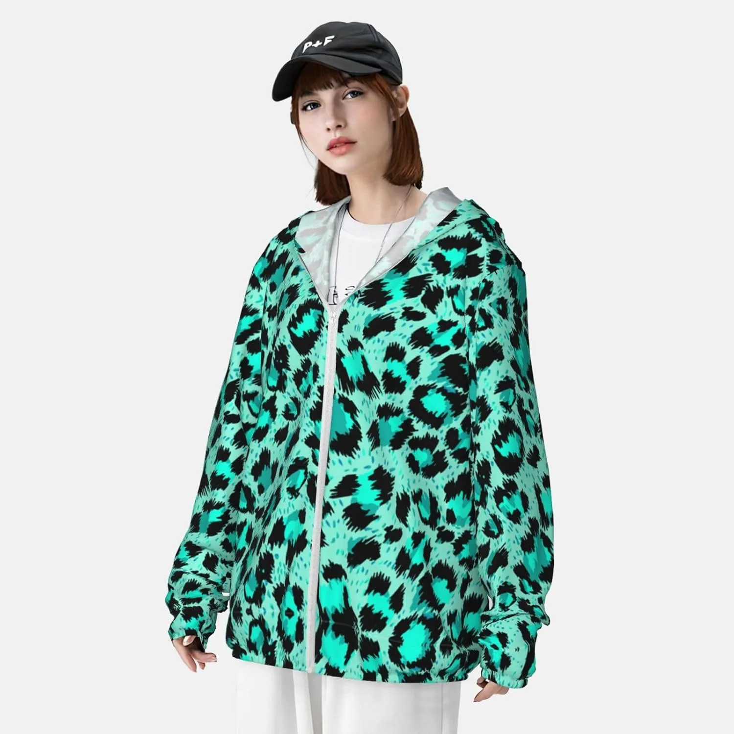 UPF 50  Women's Men's Seaside Hoodie - Sun Protective
