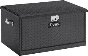 UWS TBC-38-DS-BLK Gloss Black Aluminum 38" Utility Chest Box with Drawers