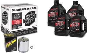 V-Twin Quick Change Kit Synthetic w/Chrome Filter, Twin Cam