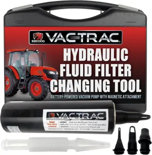 Vac Trac® - Tractor Tool for Hydraulic Filter Changing - Stop Wasting Hydraulic Fluid Every Filter Change! Hydraulic Fluid Suction Tool - Oil Vacuum Pump Automotive Tools - Hydraulic Oil Stop Leak