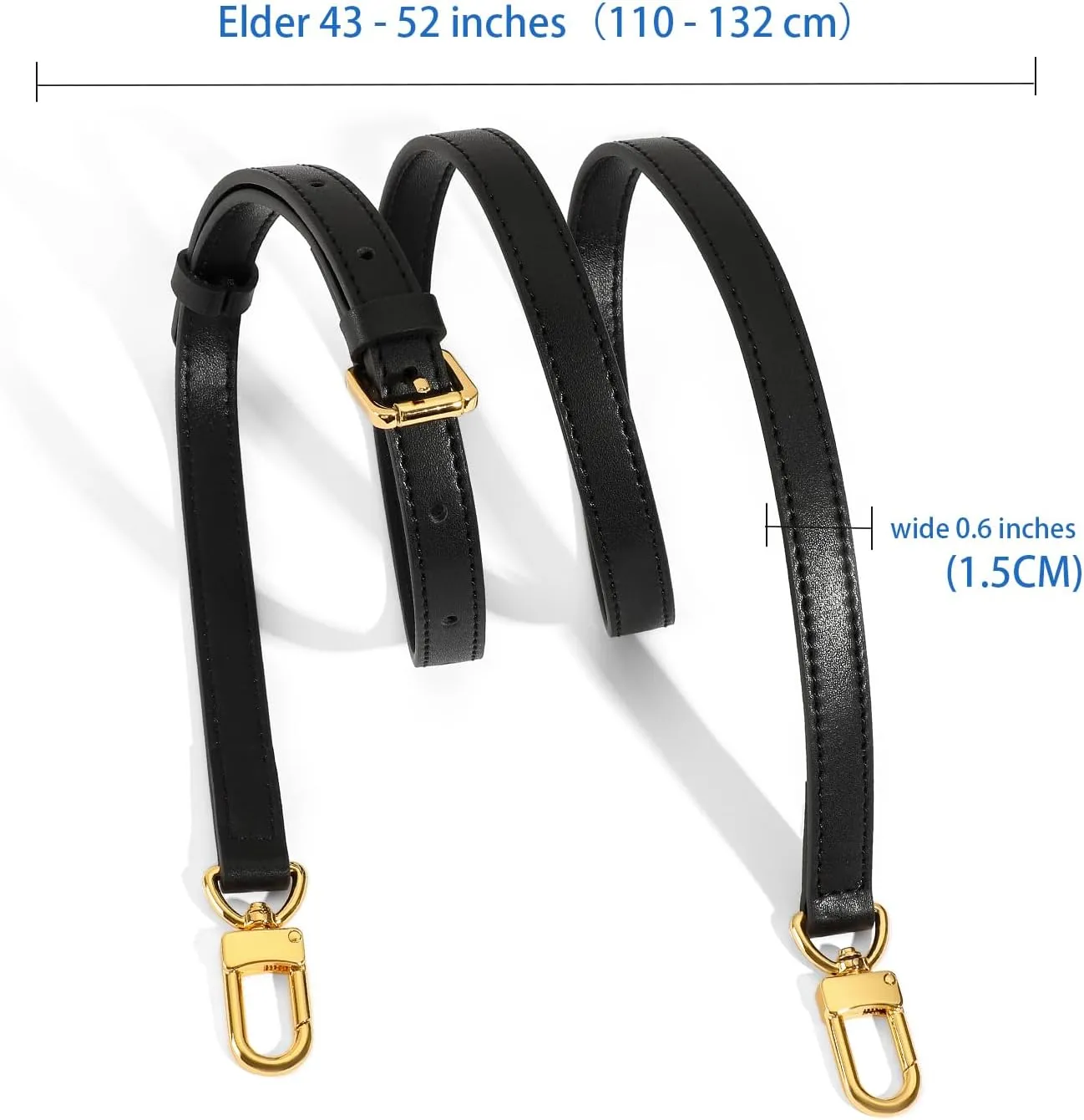 Vachetta Leather Replacement Adjustable Shoulder Strap for L V Handbag Replacement Bag Strap