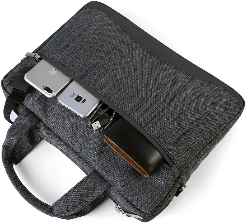 Vangoddy Wave Anti-Theft Slim 13 inch Laptop Messenger Shoulder Bag 13.3 inch (Black)