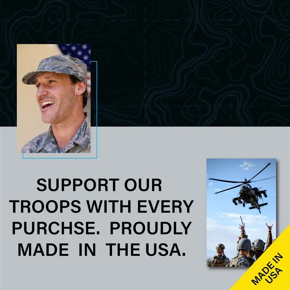 Variety Pack of 4 Bar Soaps for Men Grooming, Body and Face Natural Cleanser, Fresh Masculine Scent, Gift for Armed Forces and Military Enthusiasts, American Made