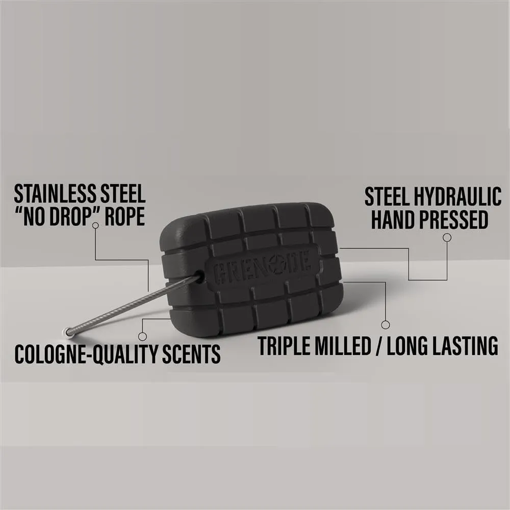 Variety Pack of 4 Bar Soaps for Men Grooming, Body and Face Natural Cleanser, Fresh Masculine Scent, Gift for Armed Forces and Military Enthusiasts, American Made