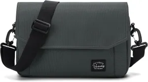 VASCHY Lightweight Messenger Bag for Men, Medium Classic Crossbody Flap Casual Satchel Crossbody Courier Bag for Men