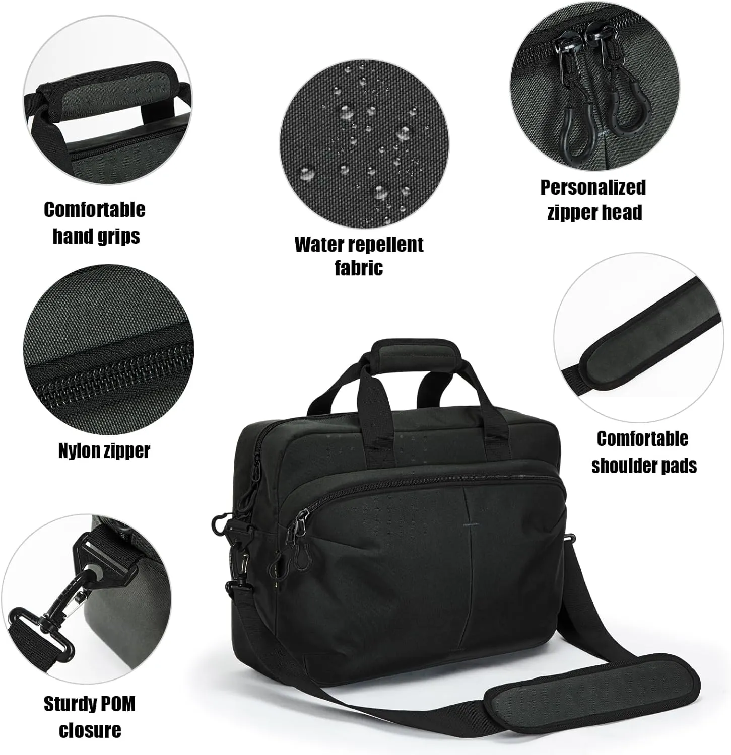 VEAGIA Messenger bag Laptop bag Briefcase Molle system Tactical style Detachable shoulder strap Shoulder Bags