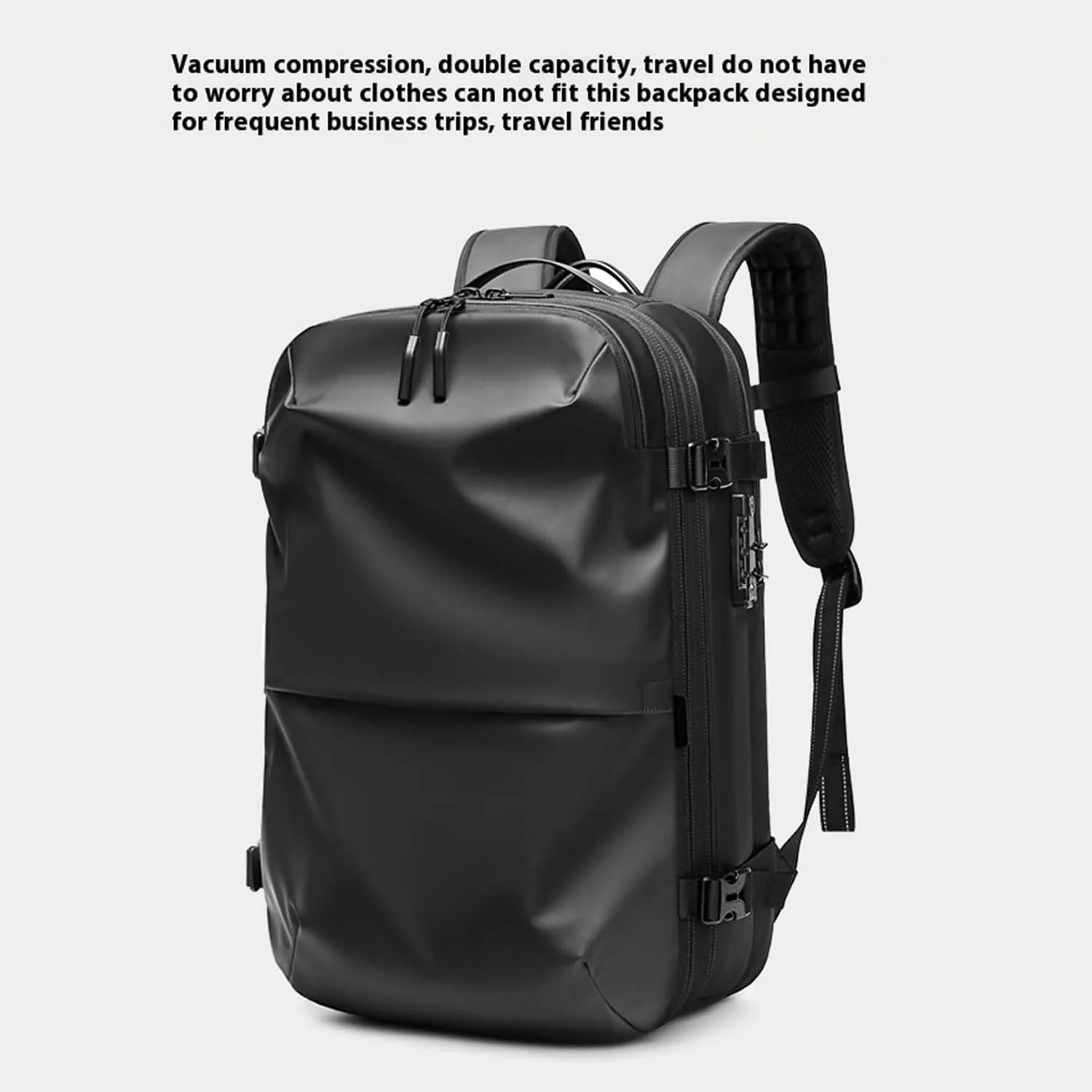 Veloussette Prestige Space Bag, Veloussette Backpack with with Pump, Water Resistant for Business, Travel (Blue)