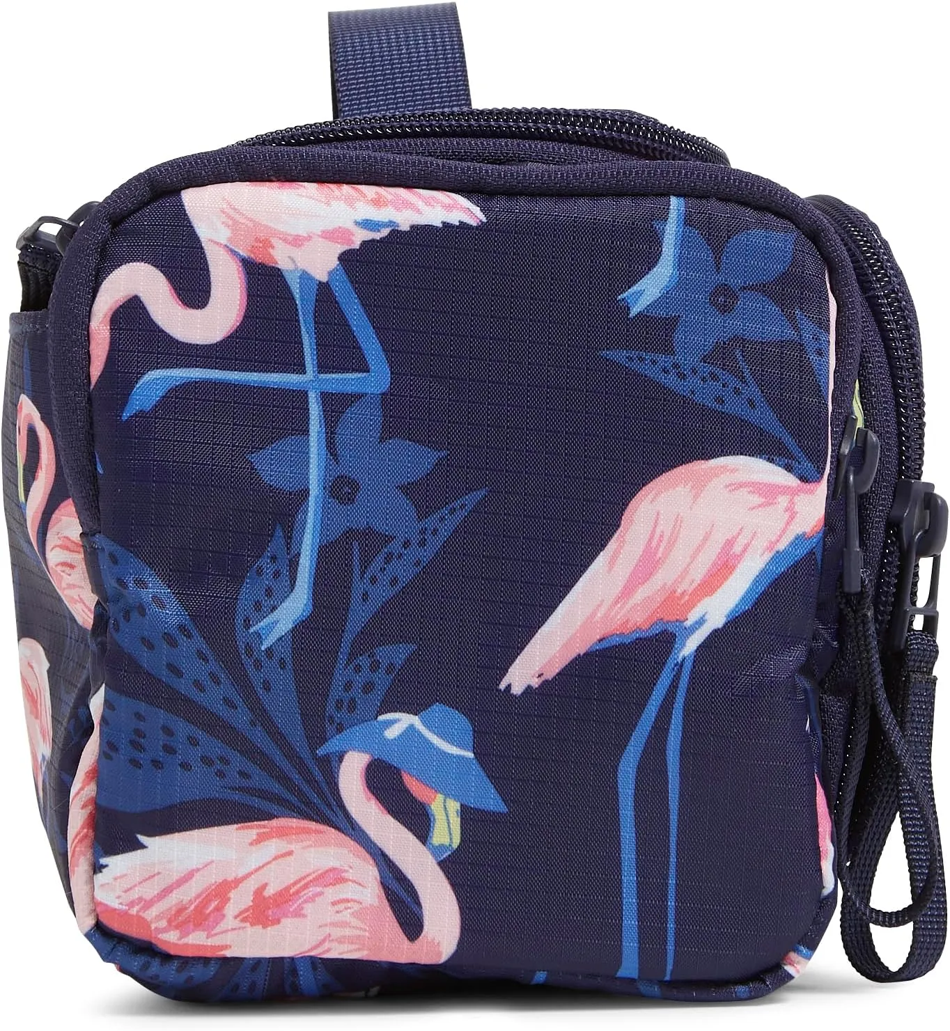 Vera Bradley Ripstop Large Travel Cosmetic Makeup Organizer Bag, Flamingo Party