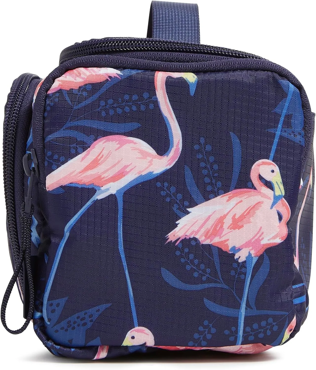 Vera Bradley Ripstop Large Travel Cosmetic Makeup Organizer Bag, Flamingo Party