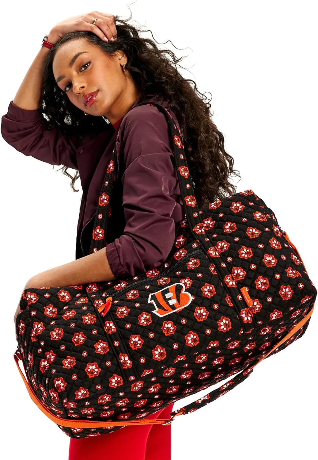 Vera Bradley Women's Cotton NFL Large Travel Duffel Bag (Multiple Teams Available)