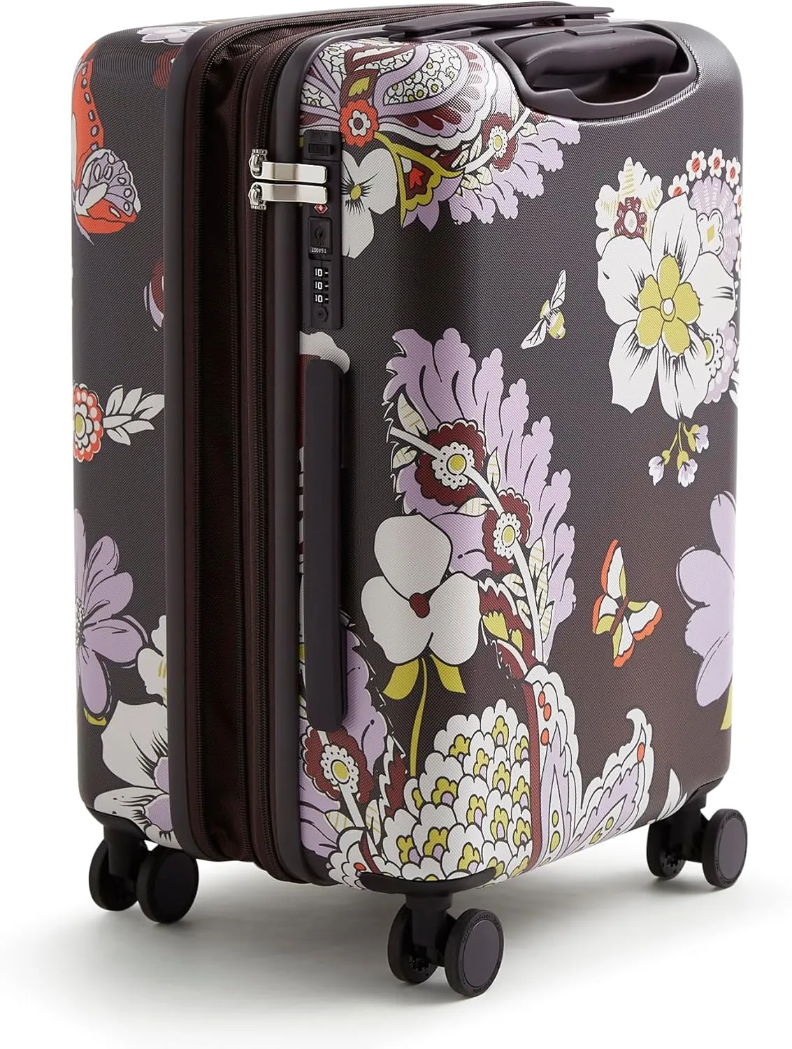 Vera Bradley Women's Hardside Luggage 22 Inch Adair Spinner, Subtle Bouquet, One Size