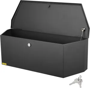 VEVOR Steel Utility Box Chest With Lock and Keys, Heavy Duty Storage for Pickup Truck Bed, RV, 36"x12"x12"