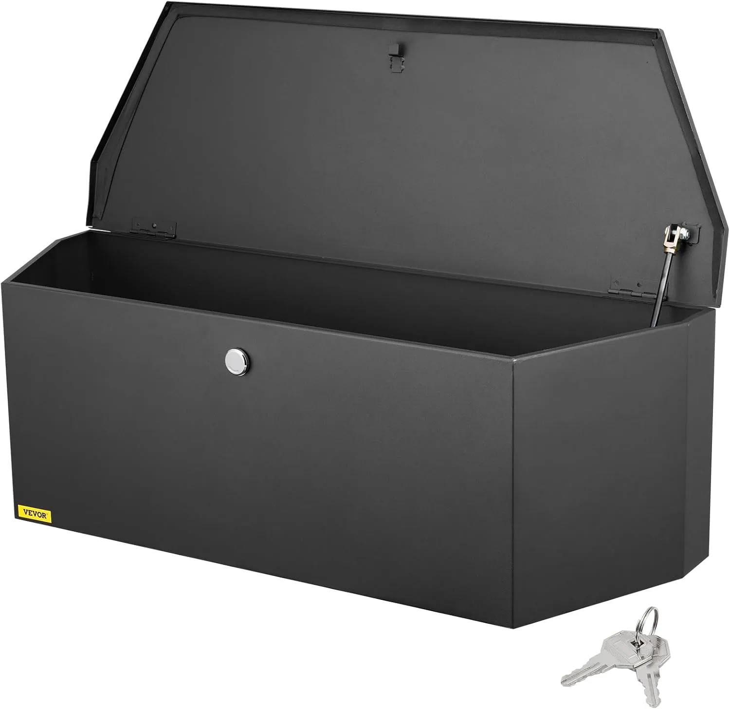 VEVOR Steel Utility Box Chest With Lock and Keys, Heavy Duty Storage for Pickup Truck Bed, RV, 36"x12"x12"