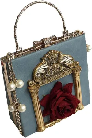 Victorian Handbag Gothic Purses Lolita Shoulder Bag for Women Vintage Clutch