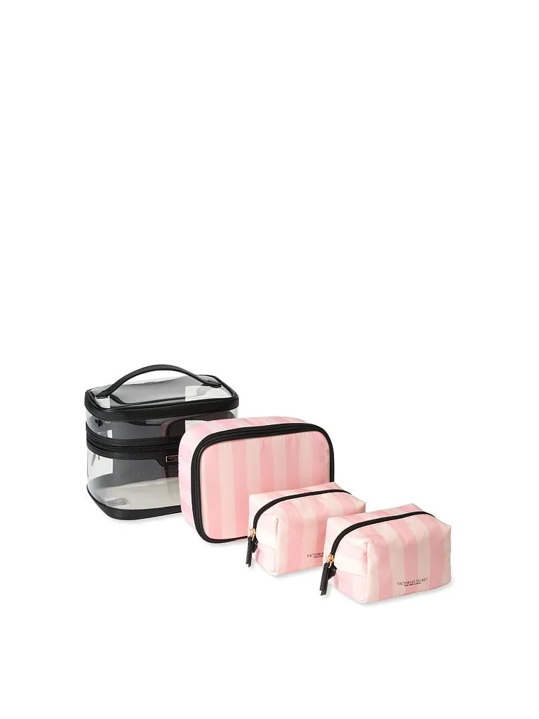Victoria's Secret - 4-Piece Makeup Bag | Iconic Stripe