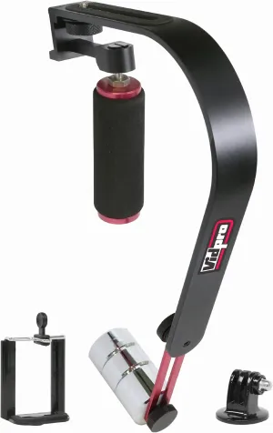 Vidpro Digital Camera Handheld Video Stabilizer, Compatible with Lytro Illum Light Field Digital Camera - for Digital Cameras, Camcorders and Smartphones - GoPro & Smartphone Adapters Included