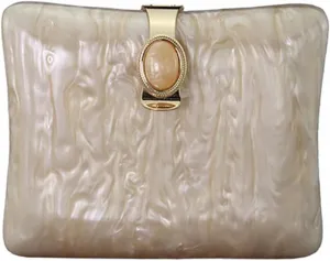 Vintage Ladies Acrylic Clutch Marble Box Evening Bag Acrylic Clutch Purses for Women Wedding Party Prom